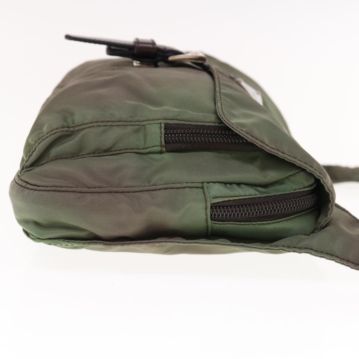 PRADA Shoulder Bag Nylon Khaki 64758