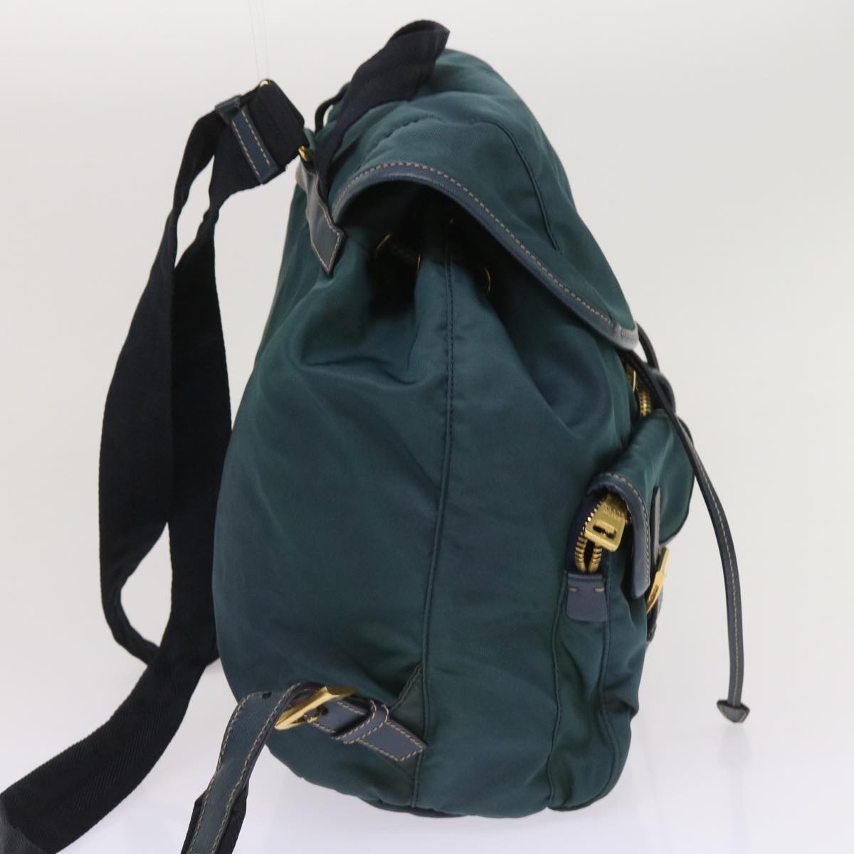 PRADA Backpack Nylon Green 64865