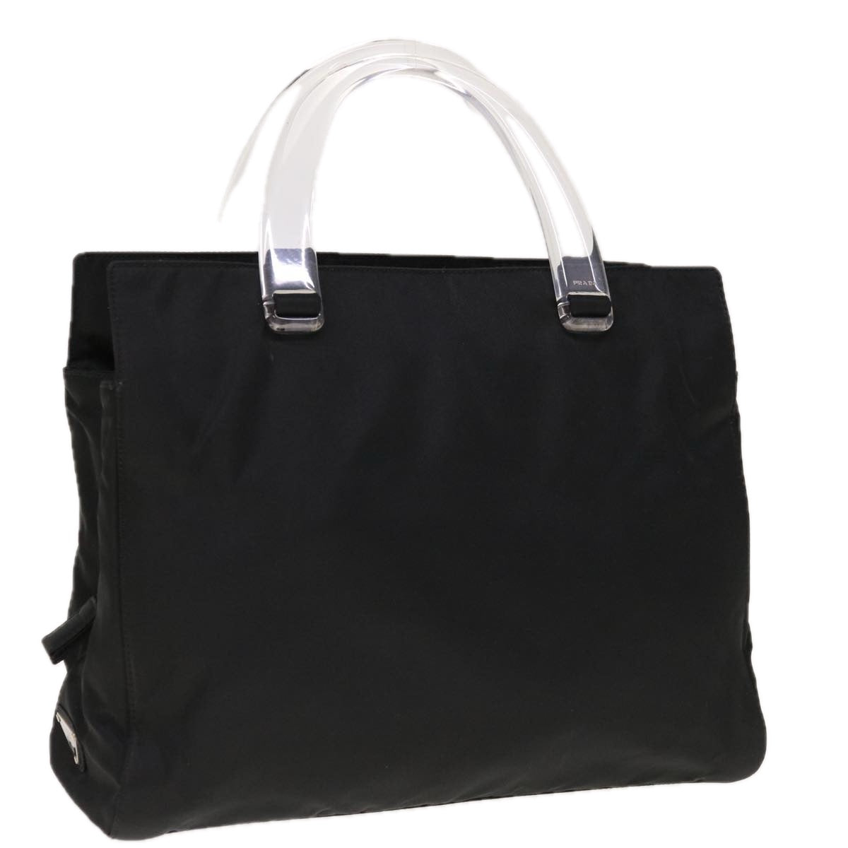 PRADA Hand Bag Nylon Black 65010
