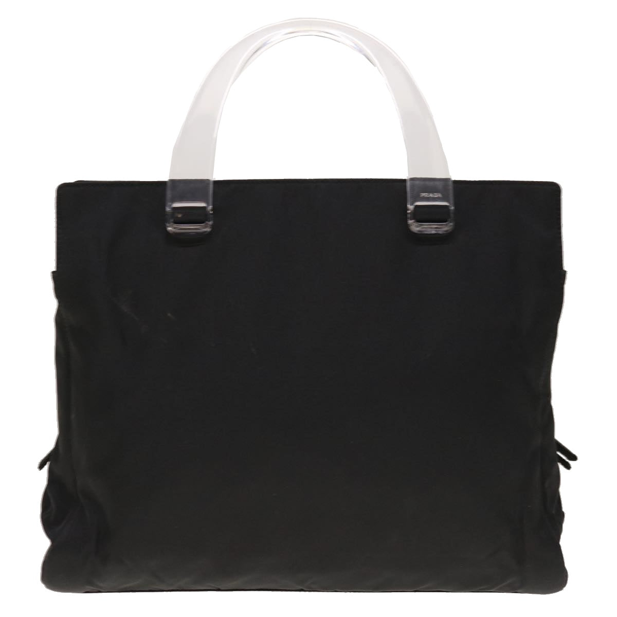 PRADA Hand Bag Nylon Black 65010