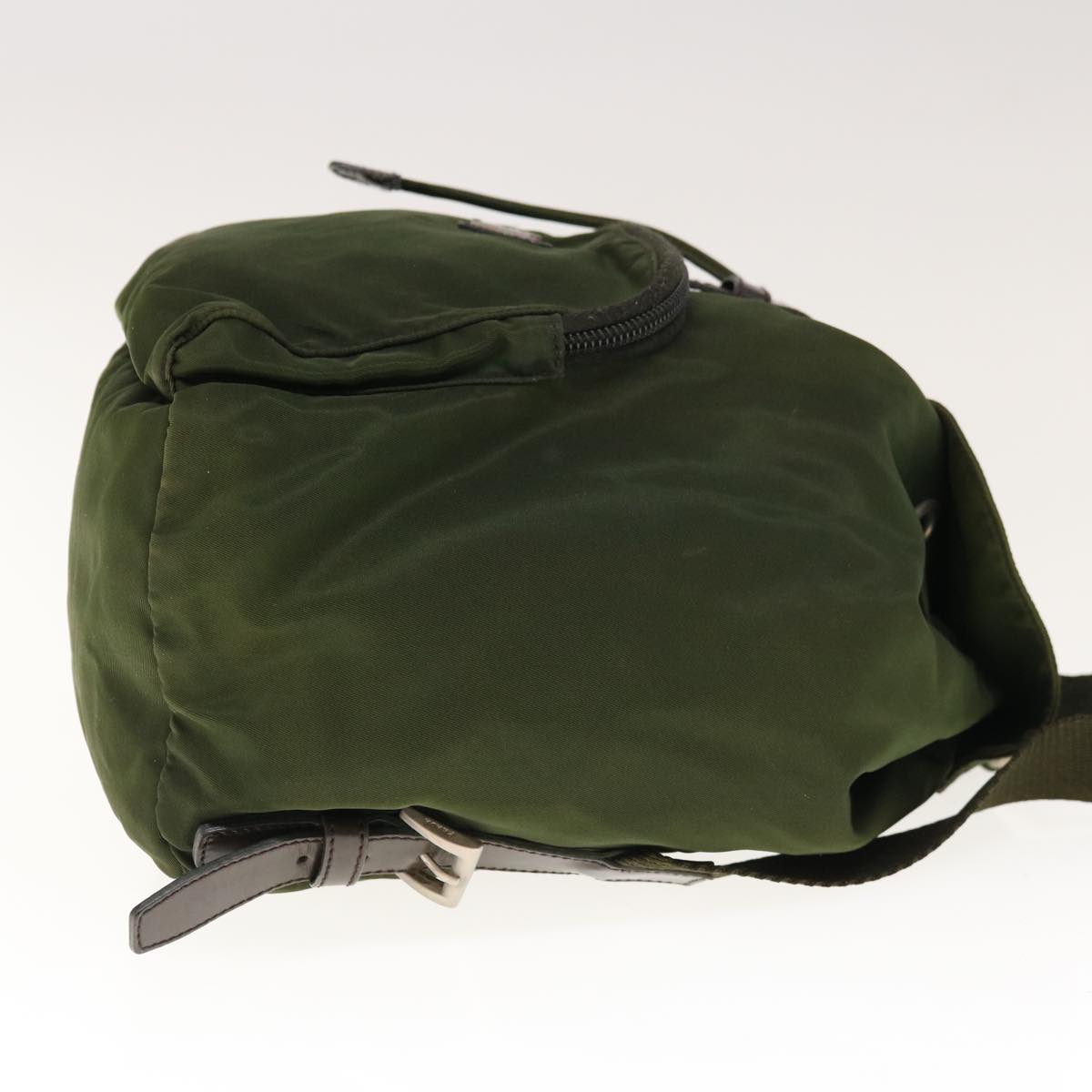 PRADA Backpack Nylon Khaki 65011