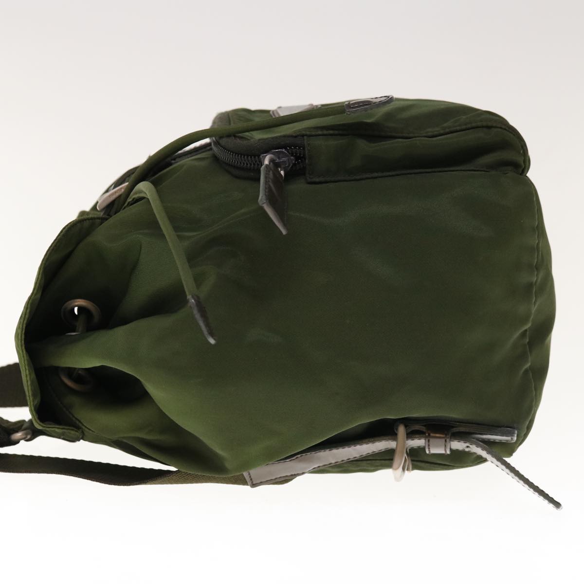 PRADA Backpack Nylon Khaki 65011