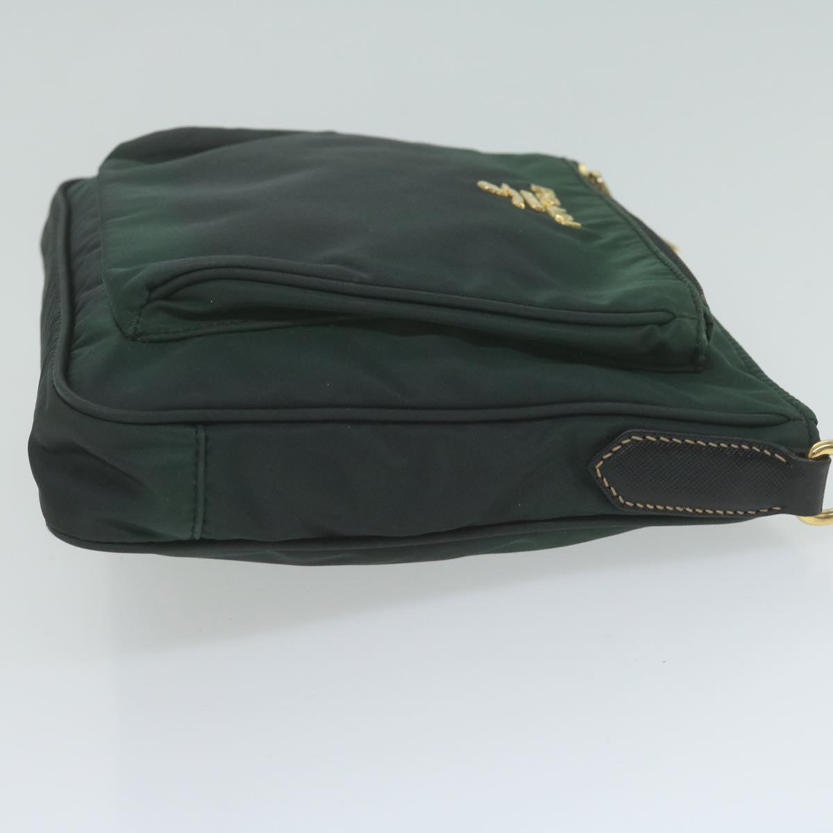 PRADA Shoulder Bag Nylon Green 65078