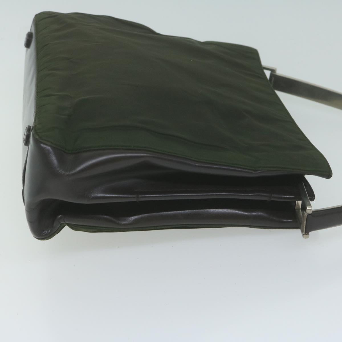 PRADA Hand Bag Nylon Khaki 65079