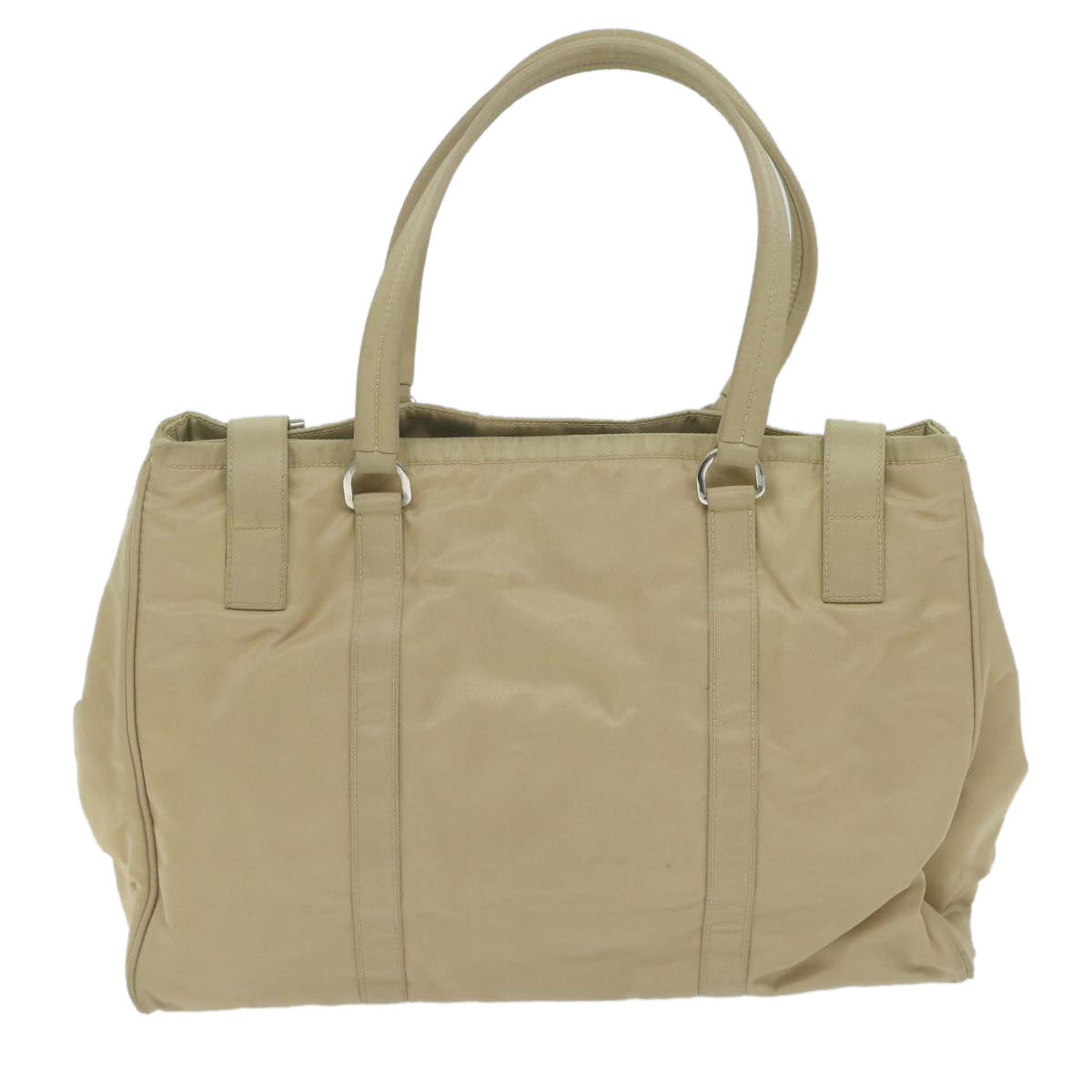 PRADA Tote Bag Nylon Beige 65080