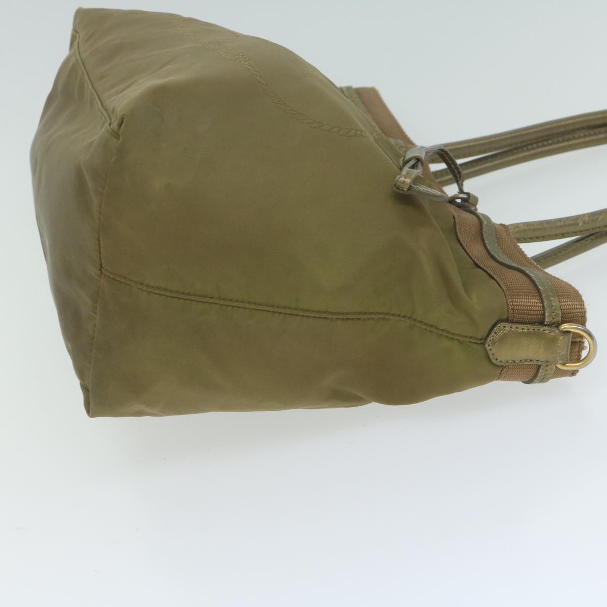PRADA Tote Bag Nylon Khaki 65083