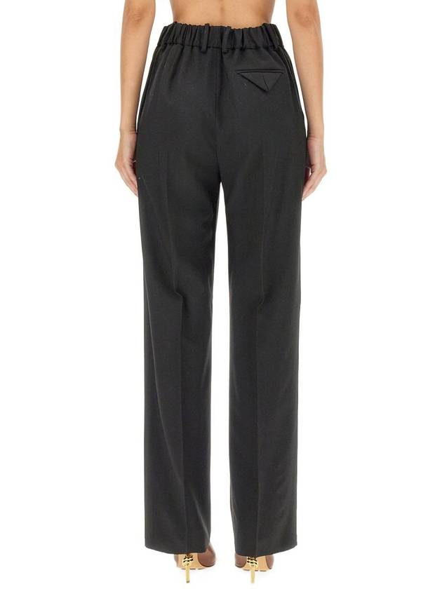 Bottega Veneta Light Wool Wide Leg Pants Black