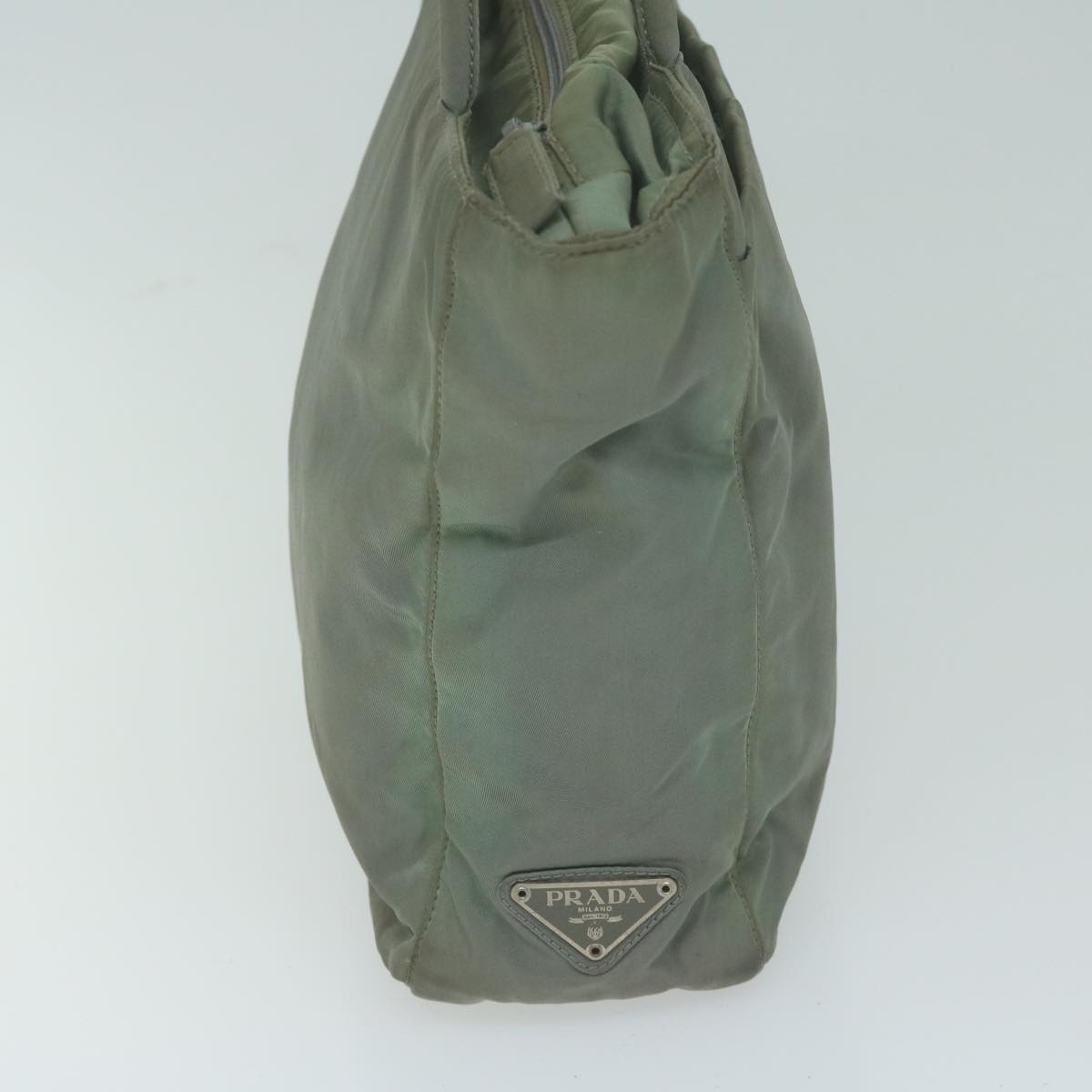 PRADA Tote Bag Nylon Khaki 65152