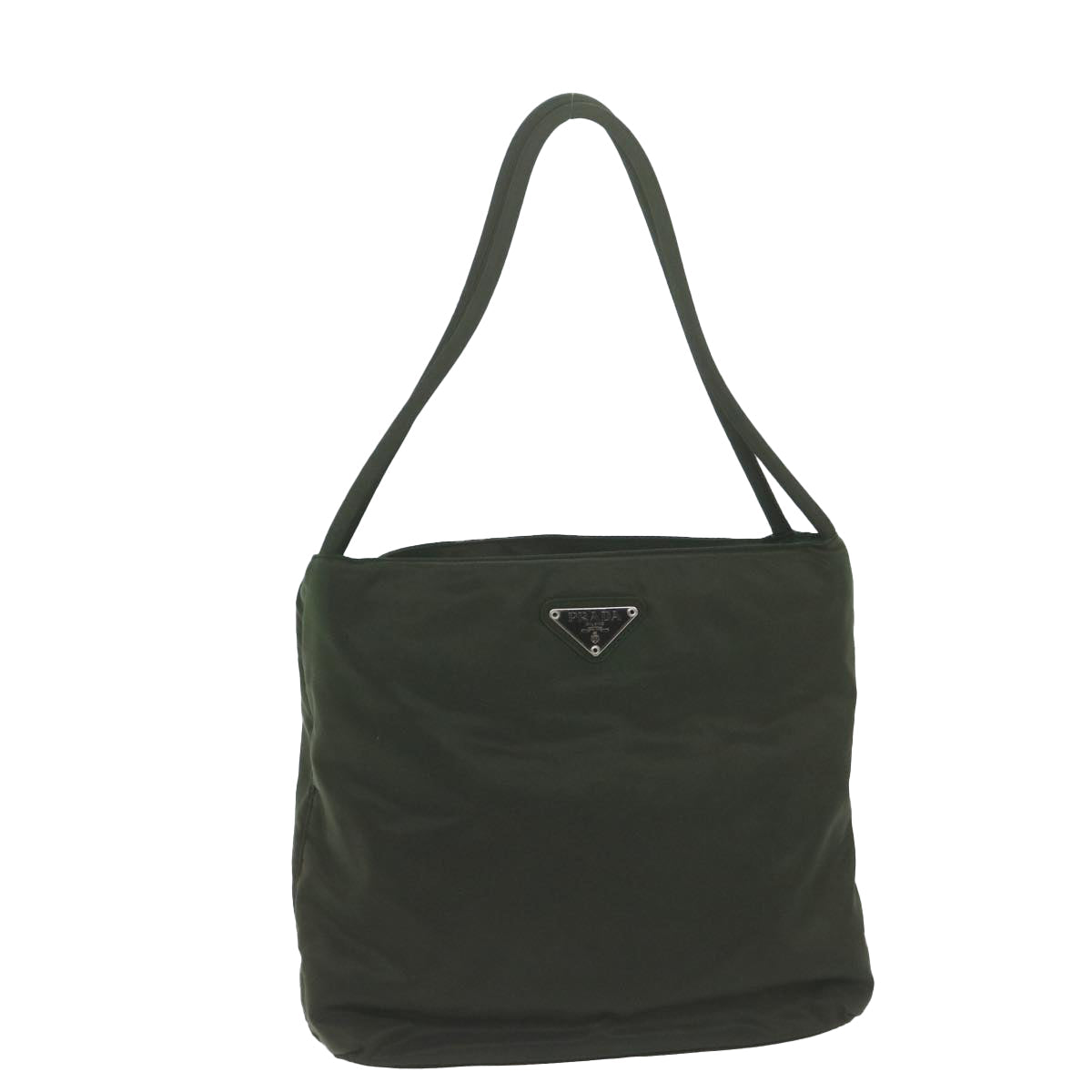 PRADA Hand Bag Nylon Khaki 65169