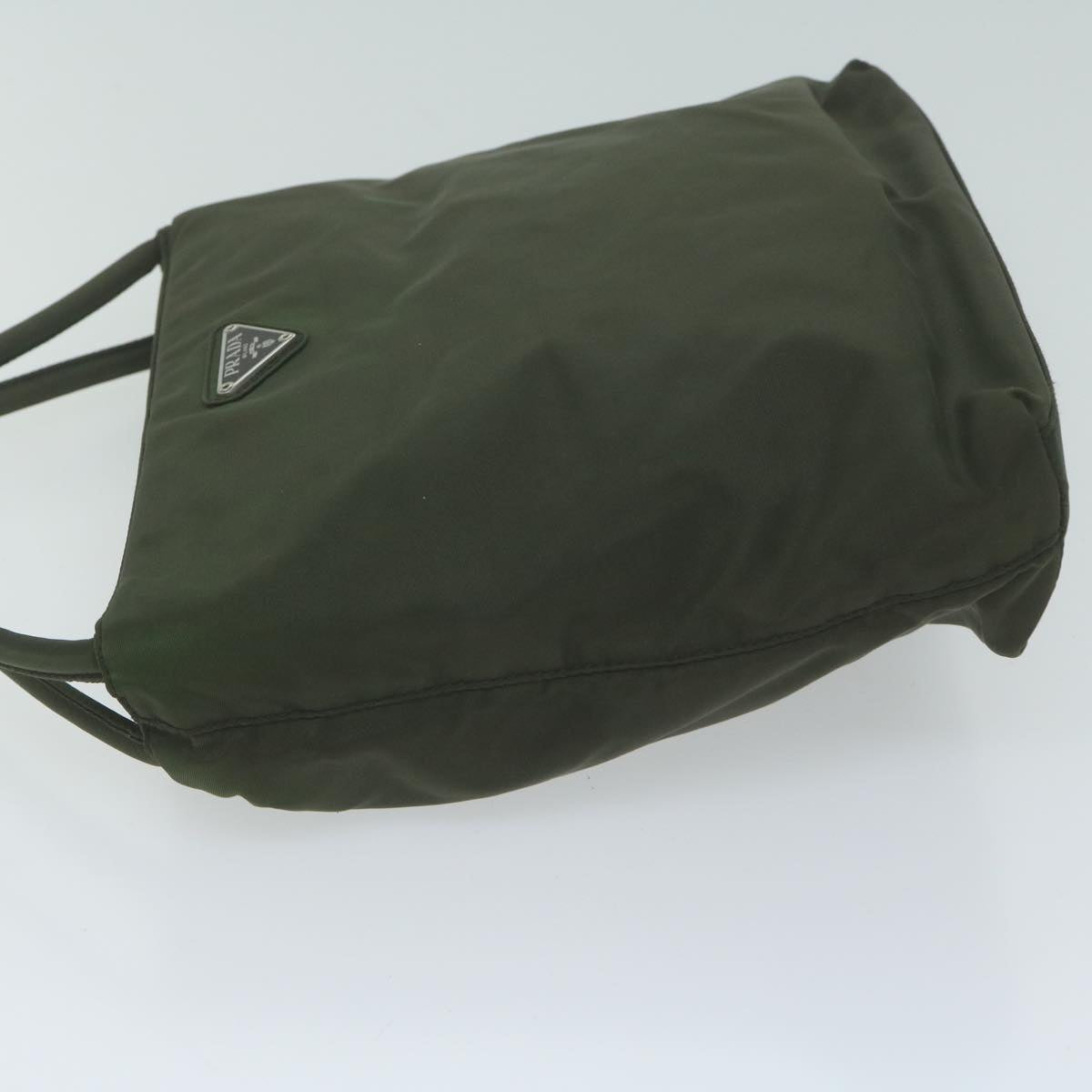 PRADA Hand Bag Nylon Khaki 65169