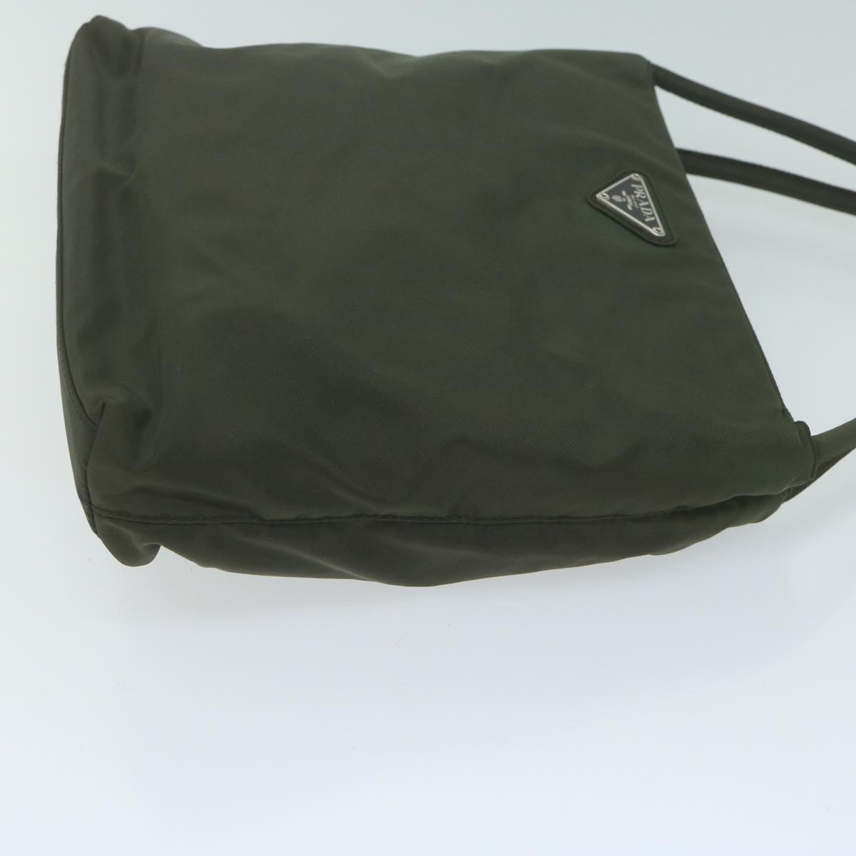 PRADA Hand Bag Nylon Khaki 65169