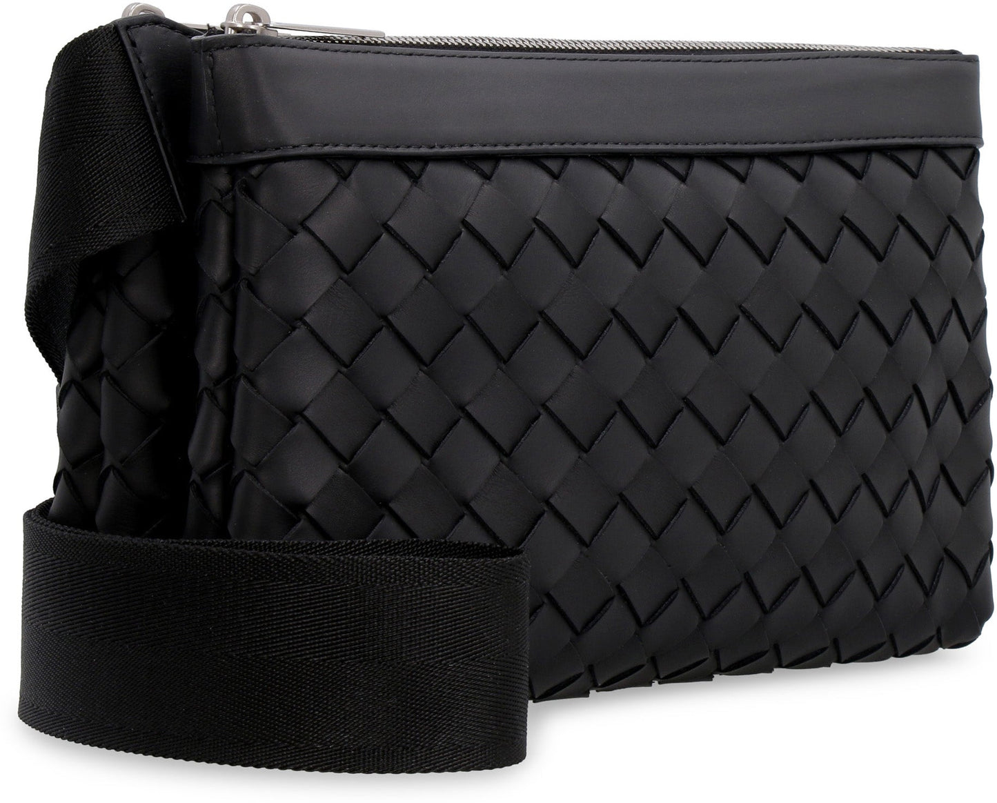 BOTTEGA VENETA Intrecciato Messenger Handbag - 26 CM x 16 CM x 9 CM