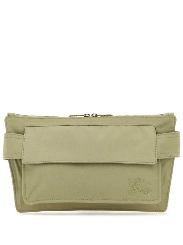 Burberry Trench Embroidered Logo Belt Bag Green