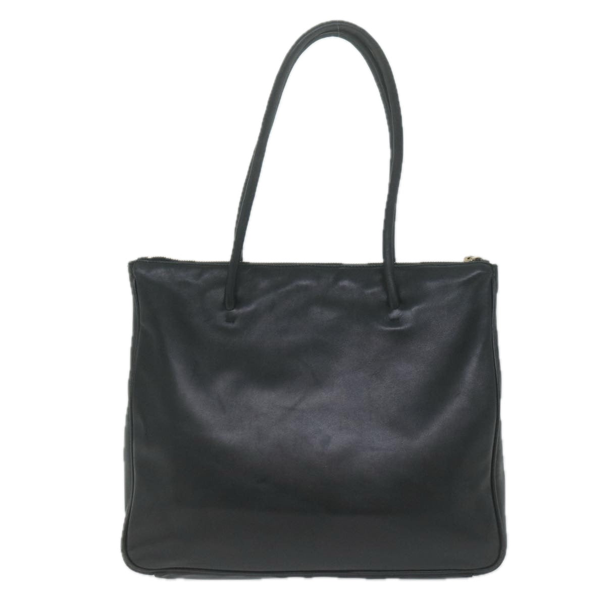 PRADA Shoulder Bag Leather Black 65299