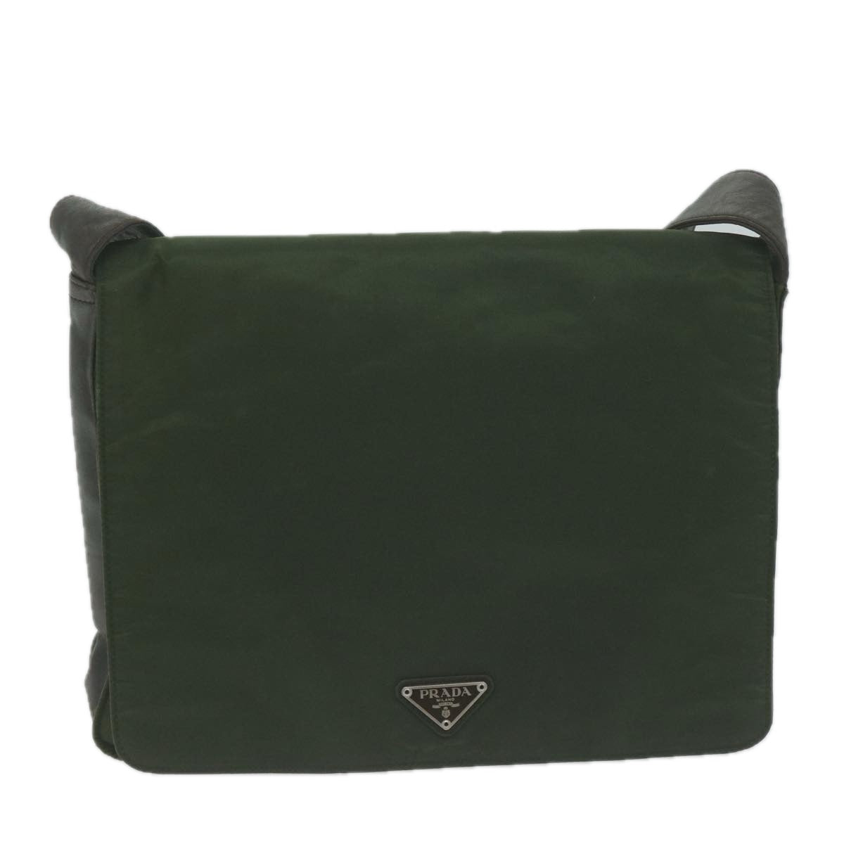 PRADA Shoulder Bag Nylon Khaki 65511