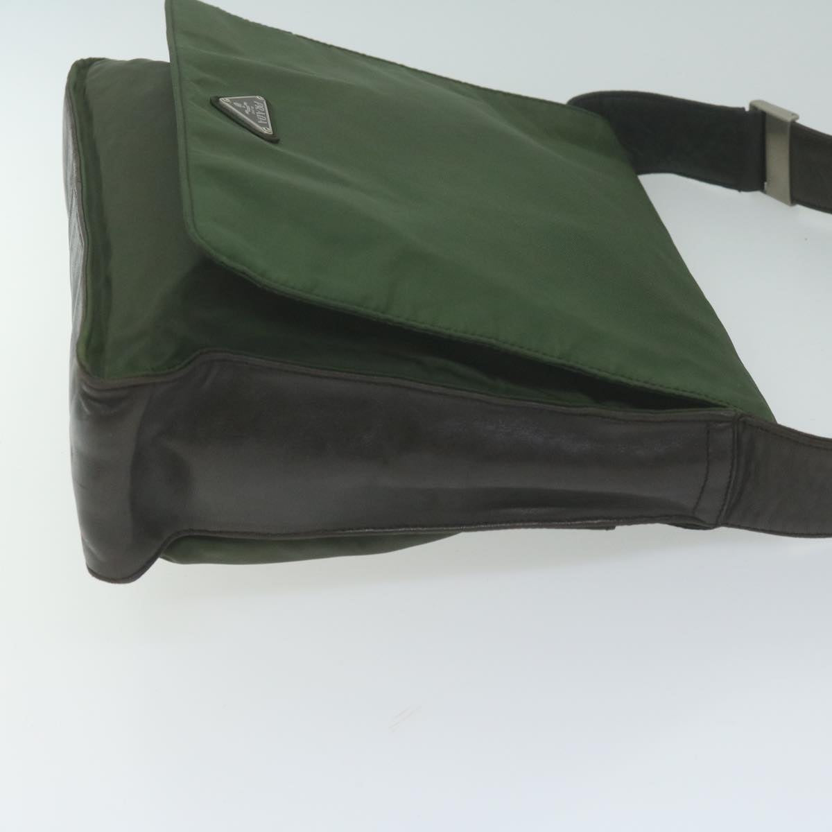 PRADA Shoulder Bag Nylon Khaki 65511