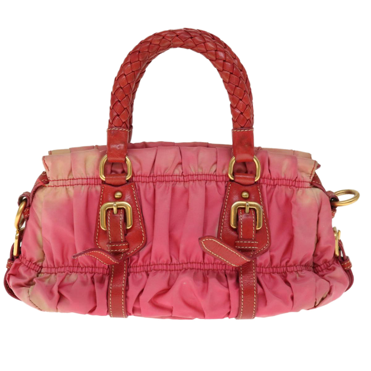 PRADA Hand Bag Nylon 2way Pink 65534