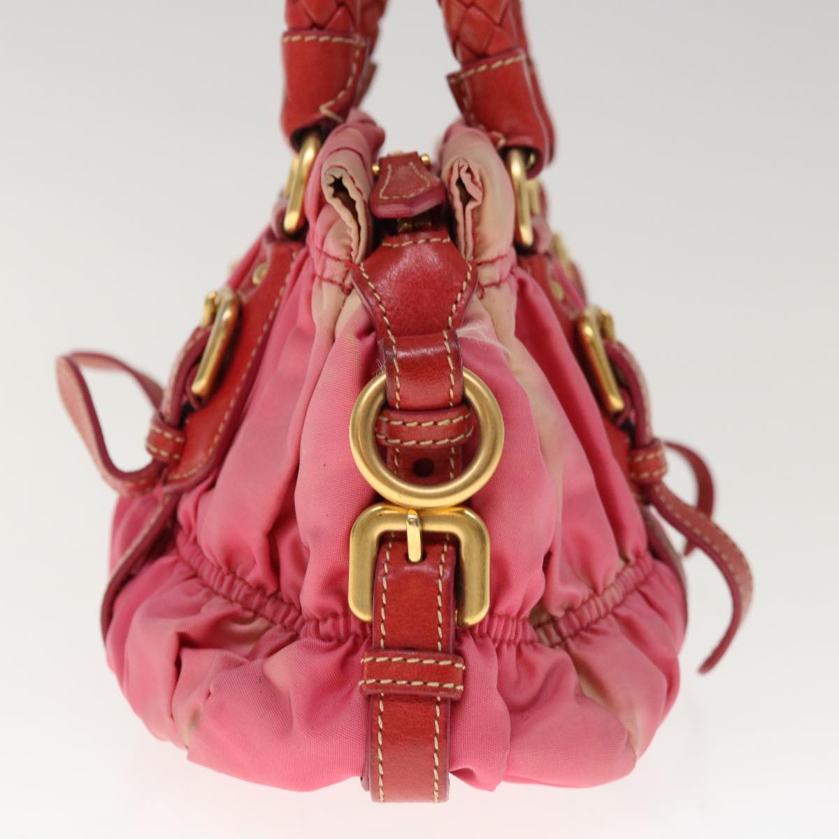 PRADA Hand Bag Nylon 2way Pink 65534