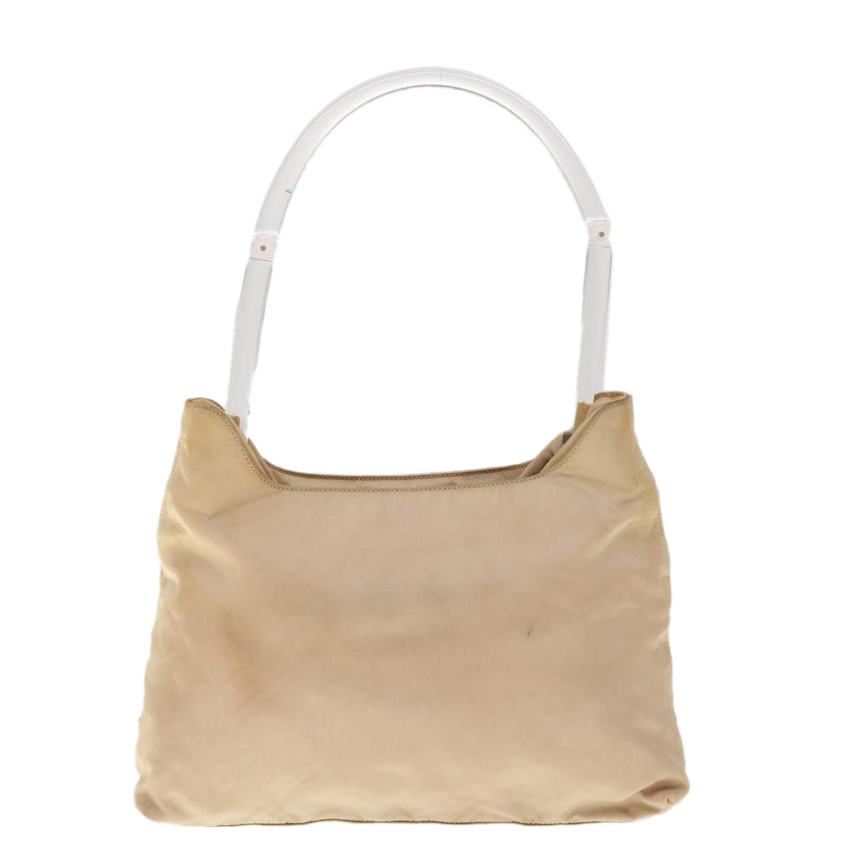 PRADA Shoulder Bag Nylon Beige 65552