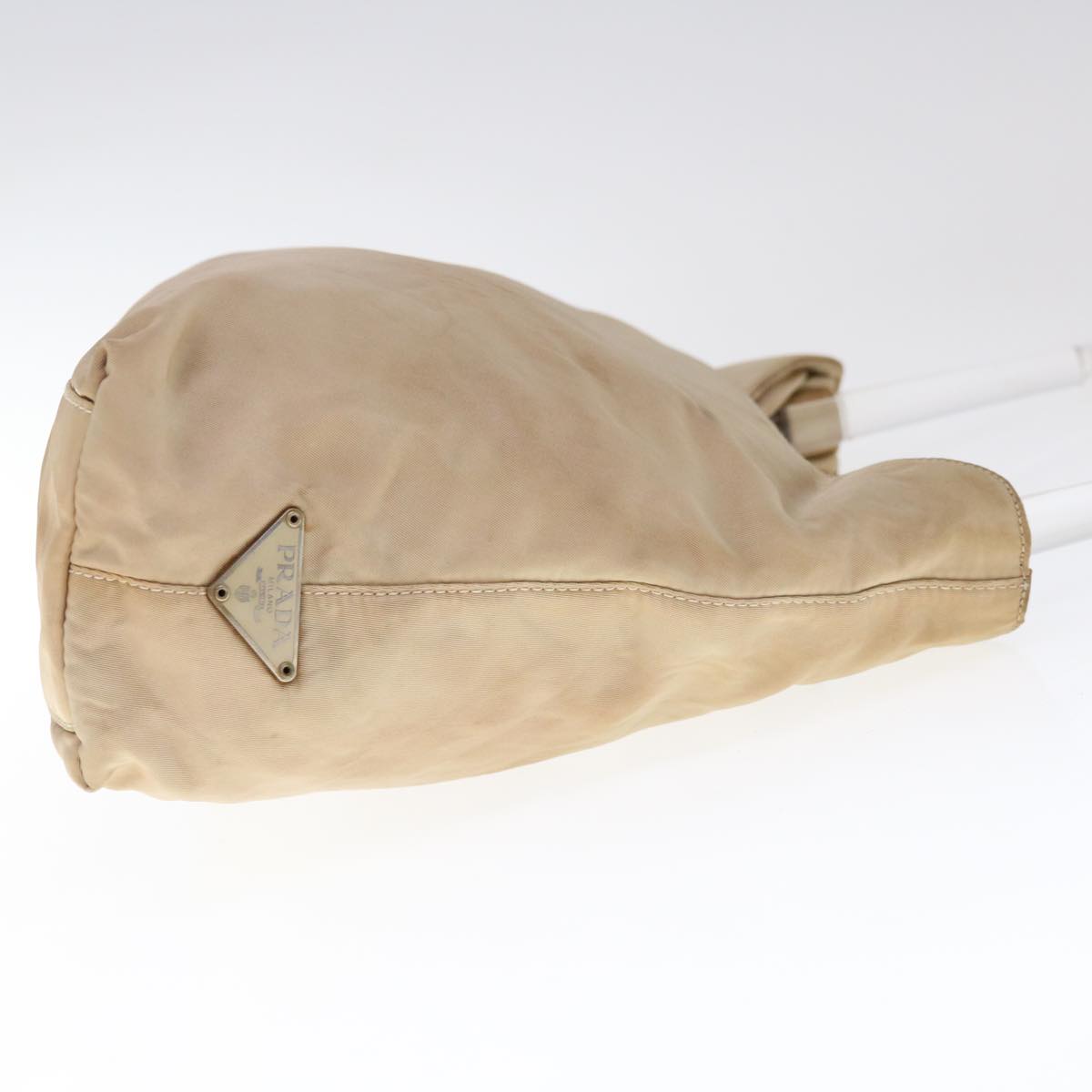 PRADA Shoulder Bag Nylon Beige 65552