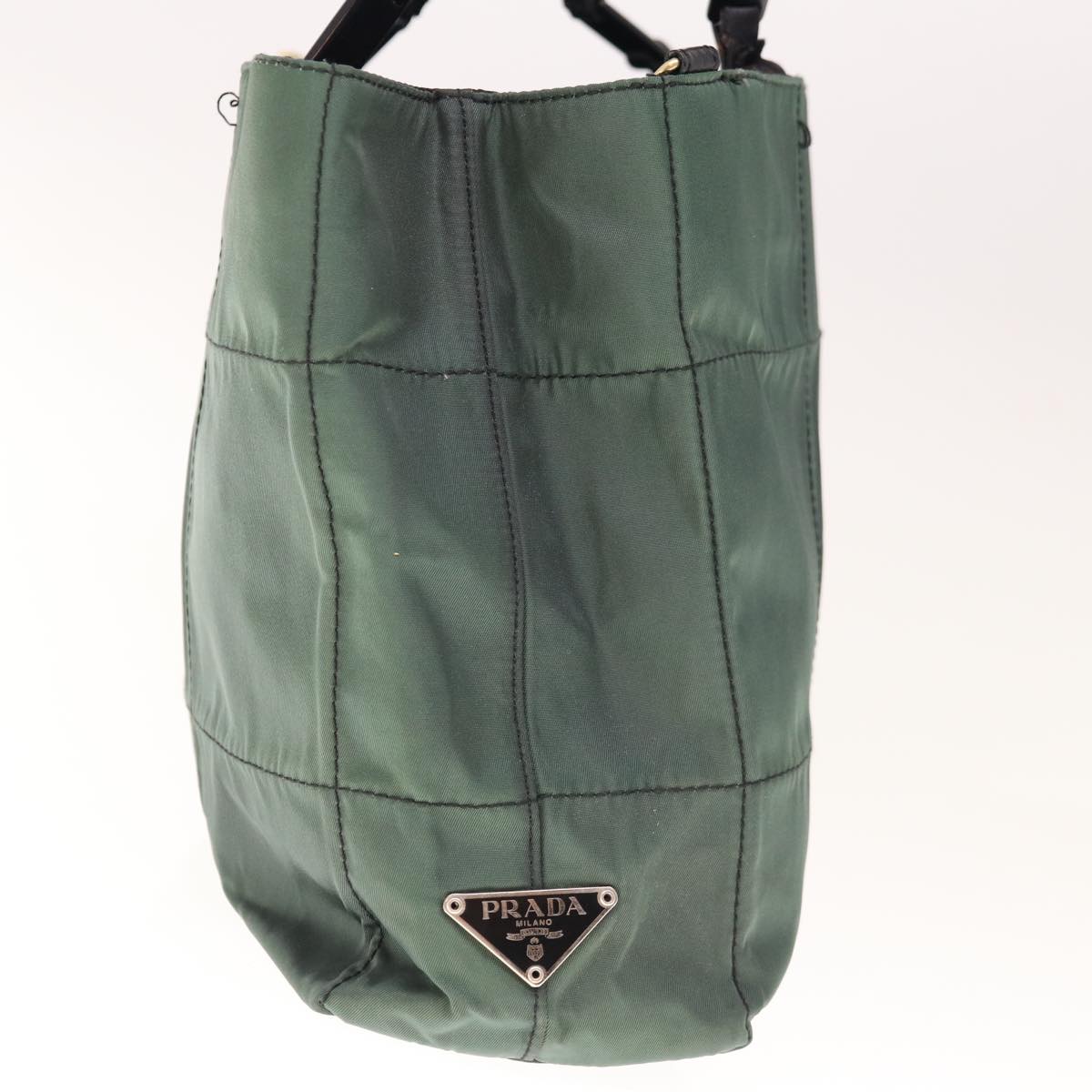 PRADA Shoulder Bag Nylon Green 65556