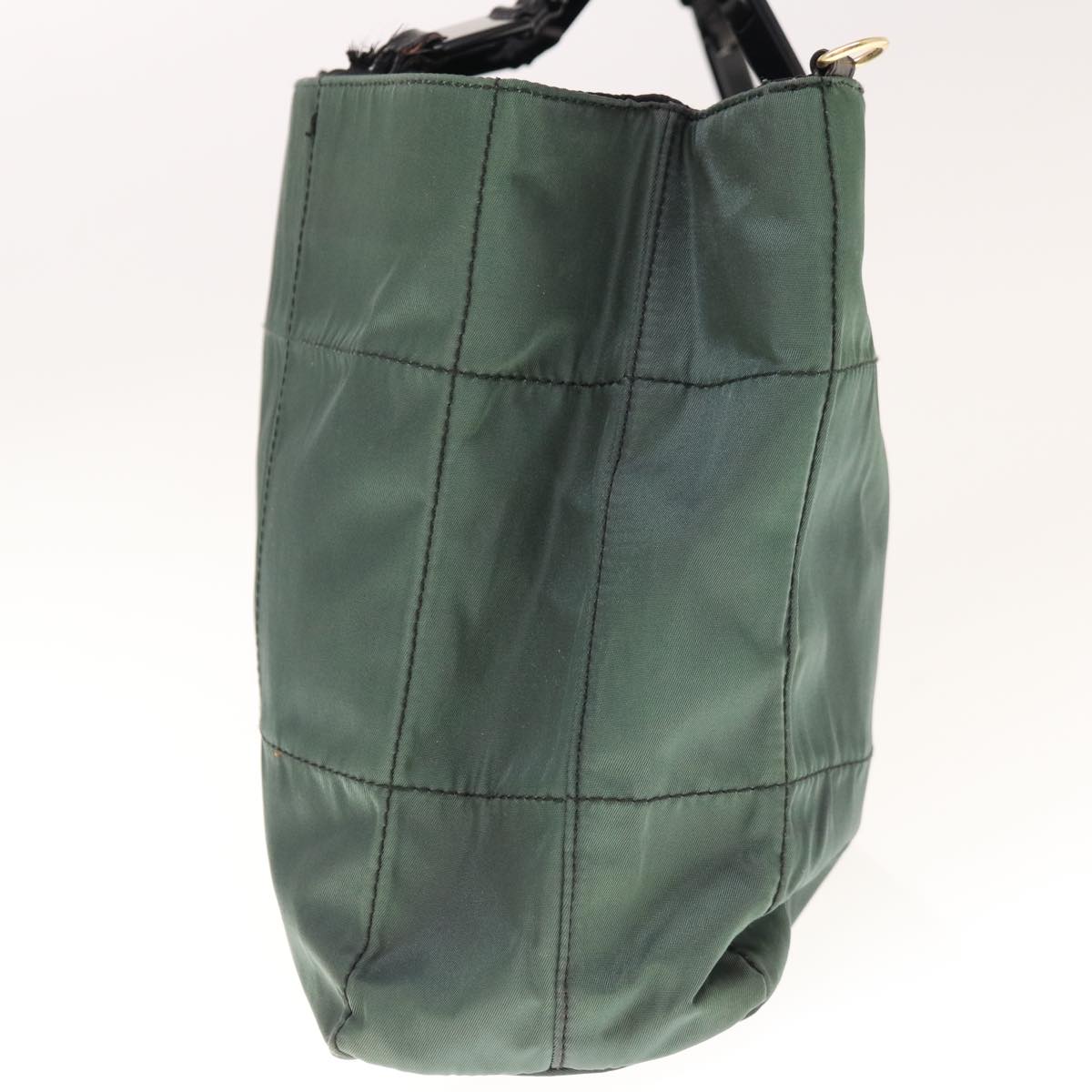 PRADA Shoulder Bag Nylon Green 65556