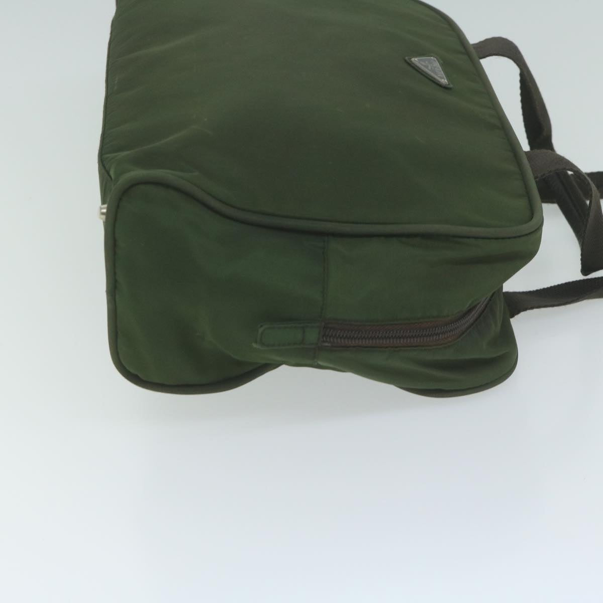 PRADA Hand Bag Nylon Khaki 65699