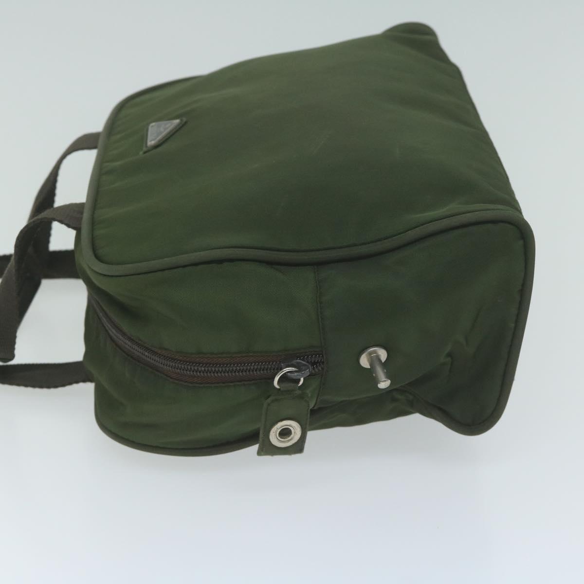 PRADA Hand Bag Nylon Khaki 65699