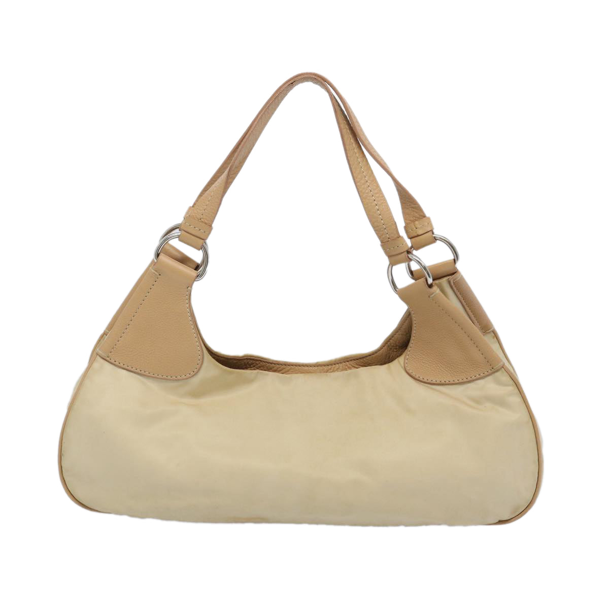 PRADA Shoulder Bag Nylon Beige 65740
