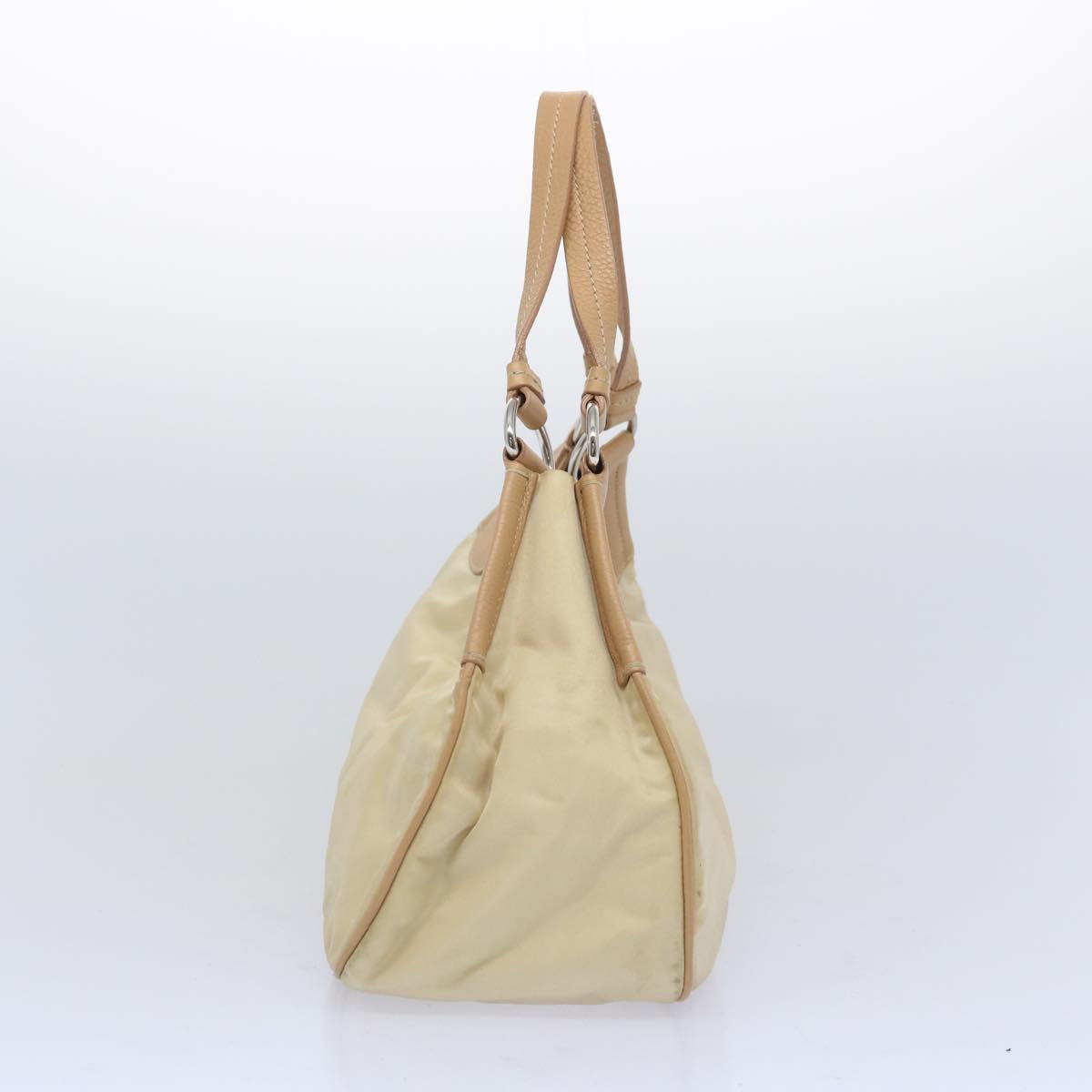PRADA Shoulder Bag Nylon Beige 65740