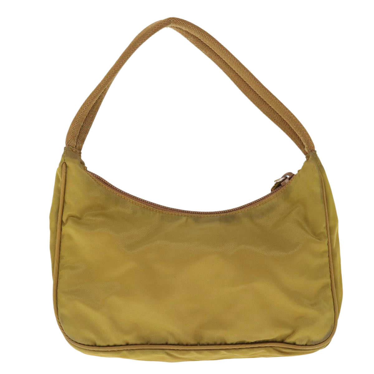 PRADA Hand Bag Nylon Khaki 65751