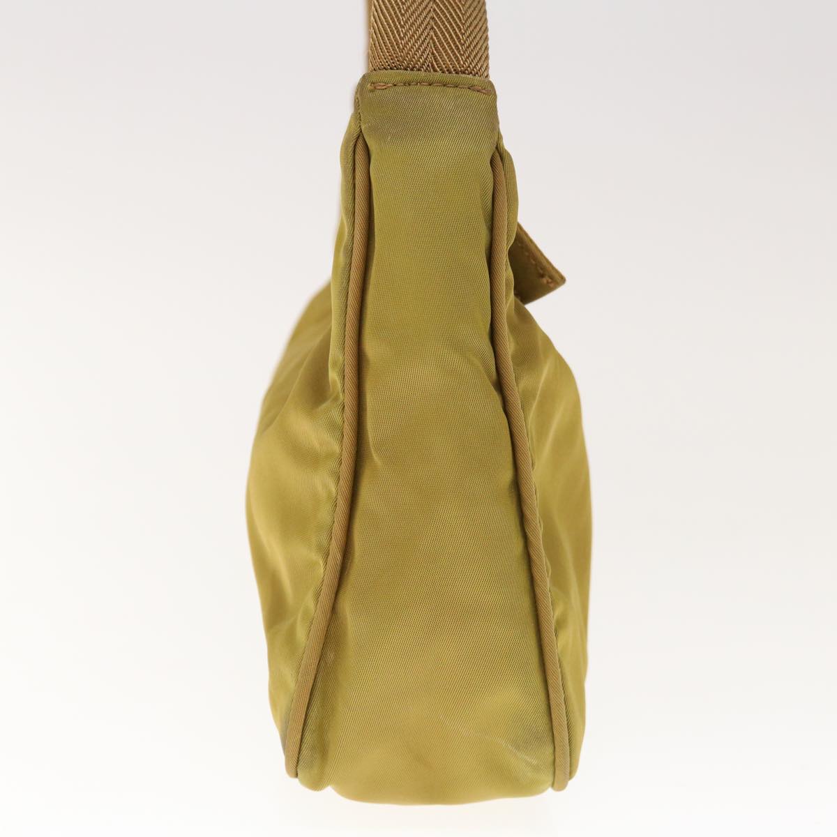 PRADA Hand Bag Nylon Khaki 65751