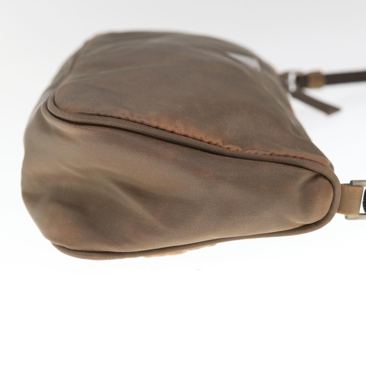 PRADA Accessory Pouch Nylon Brown 65832