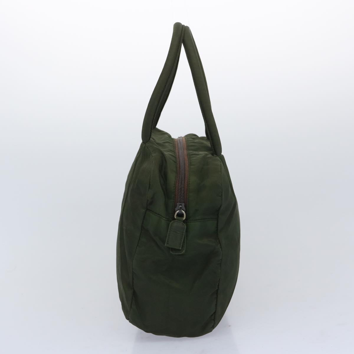 PRADA Hand Bag Nylon Khaki 65836