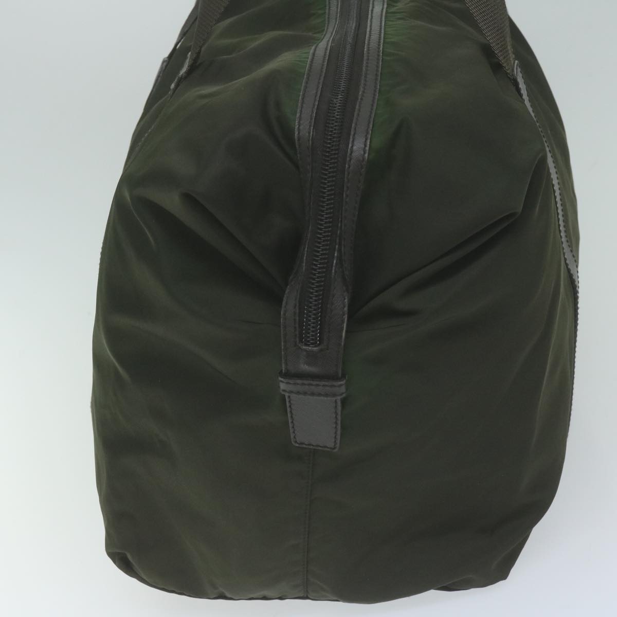 PRADA Boston Bag Nylon Khaki 65845