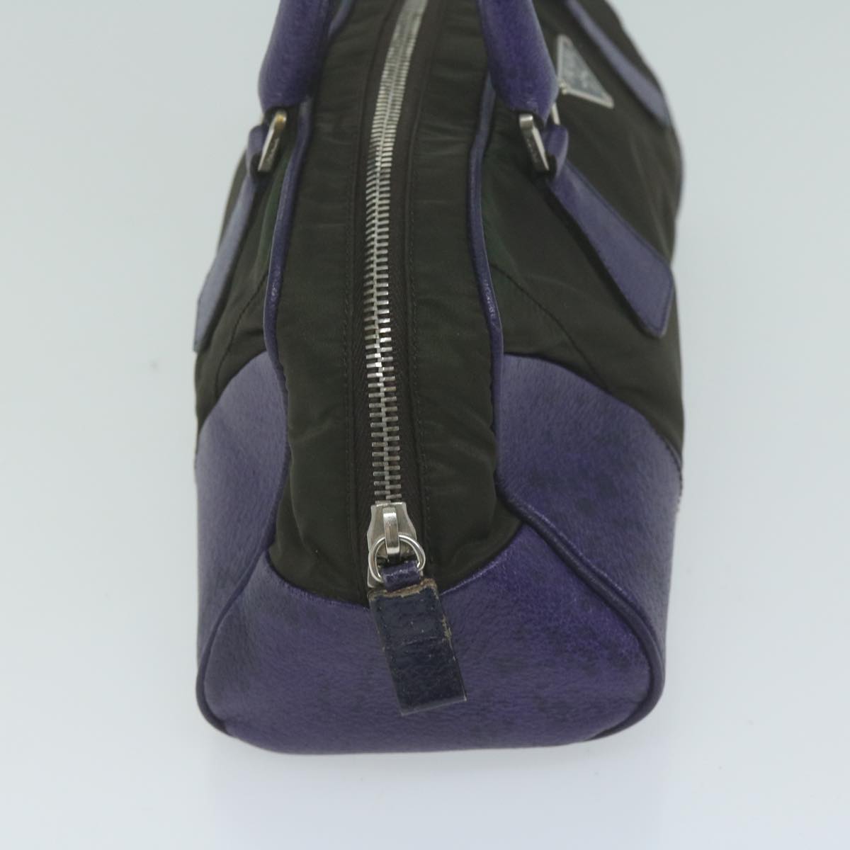 PRADA Hand Bag Nylon Purple 65920