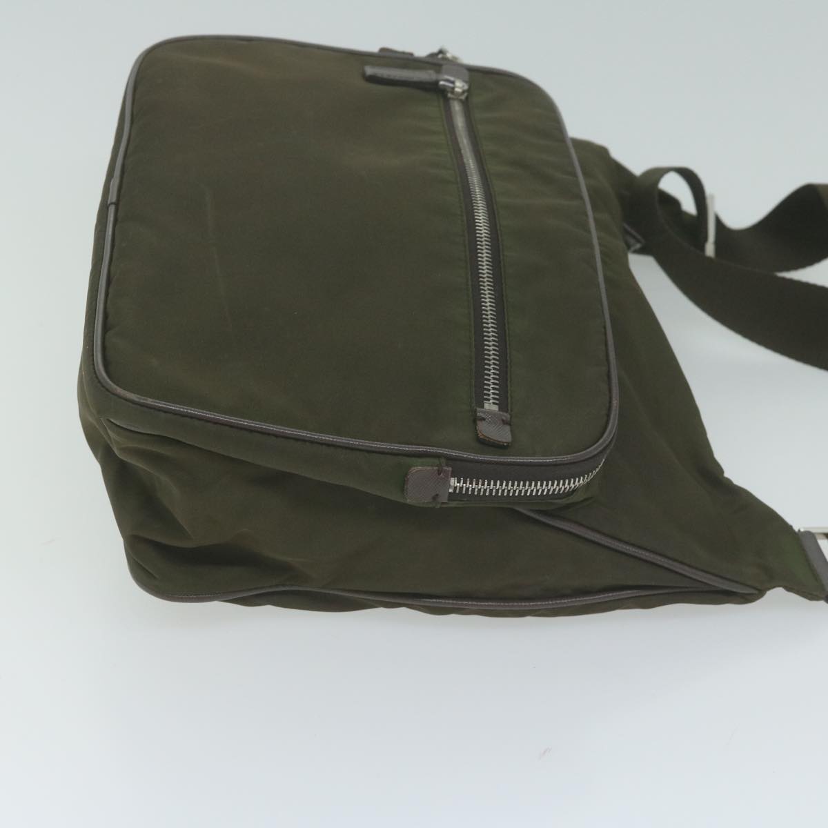 PRADA Shoulder Bag Nylon Khaki 65932