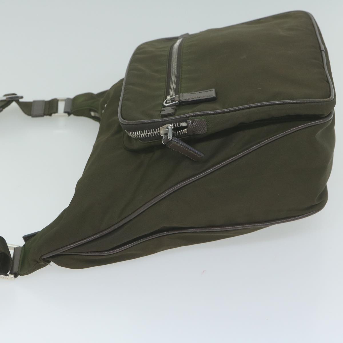 PRADA Shoulder Bag Nylon Khaki 65932