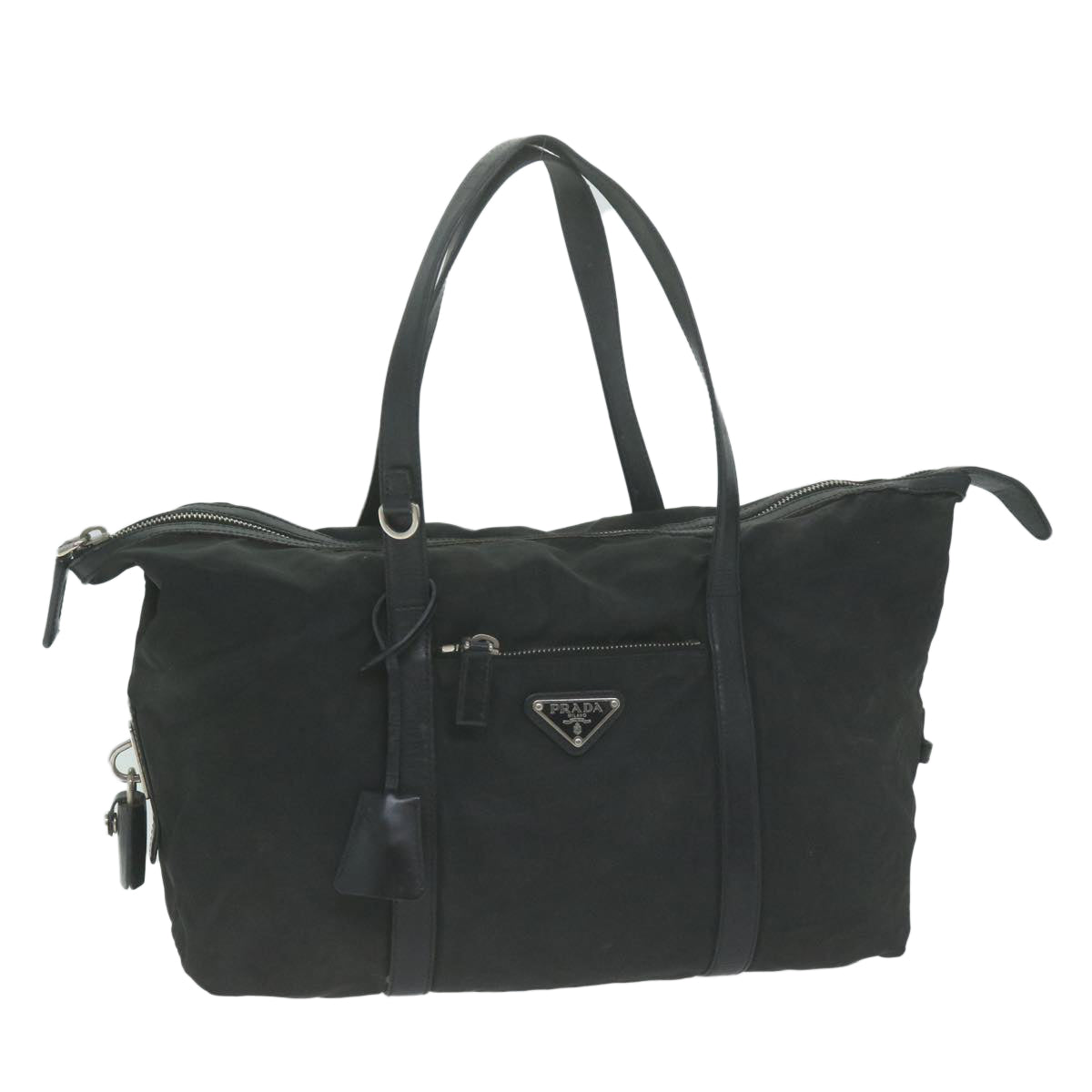 PRADA Hand Bag Nylon Black 65981