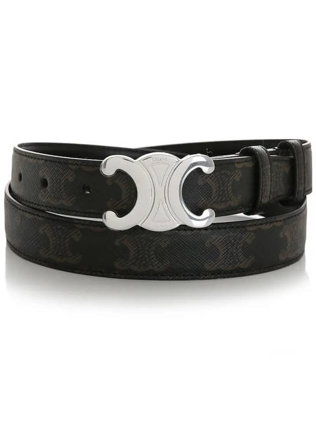CELINE Triomphe Canvas Belt Black