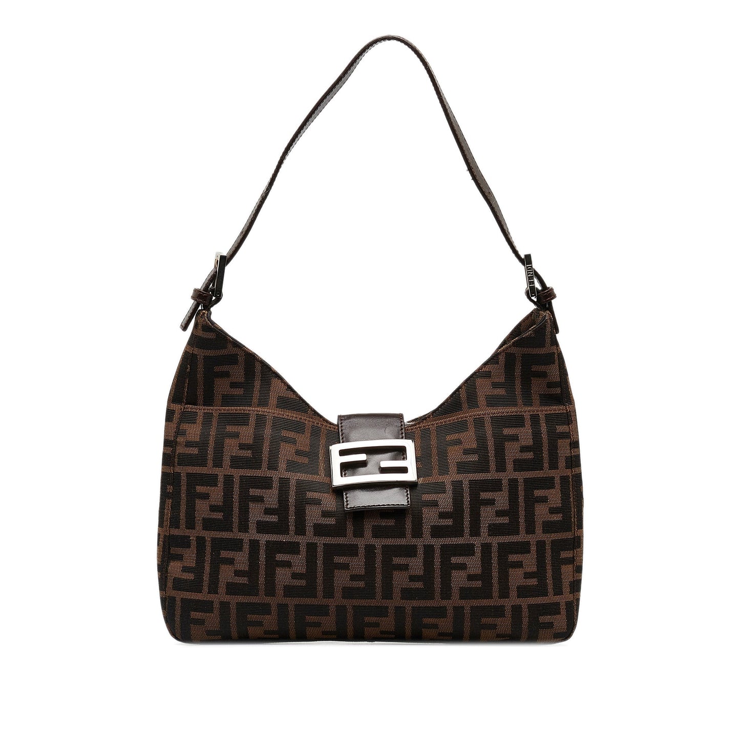 FENDI FF Lock Zucca Shoulder Bag