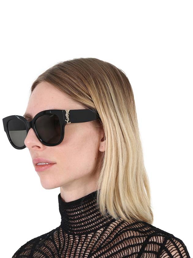 Saint Laurent Saint Laurent Grey Butterfly Ladies Sunglasses SL M95/F 001 56