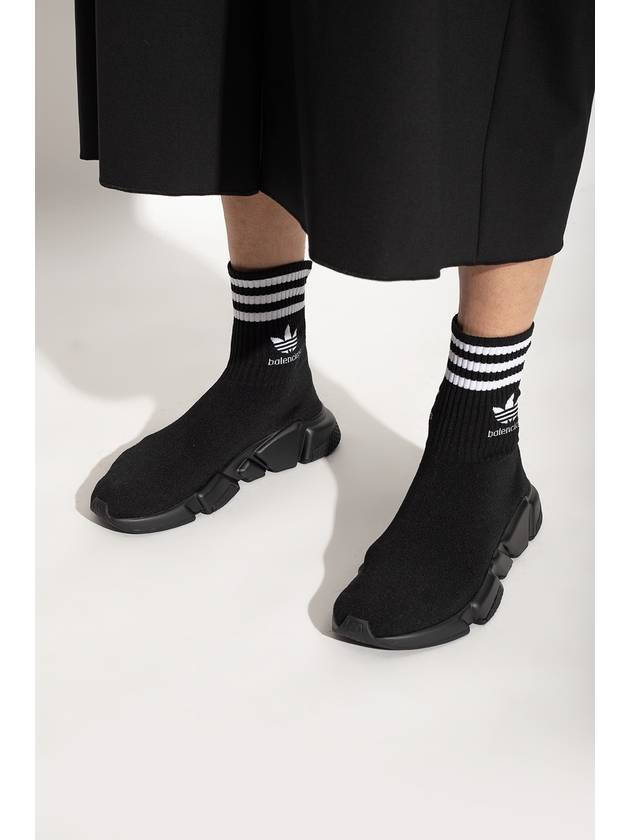 Balenciaga Speed Stretch Knit High Top Sneakers Black