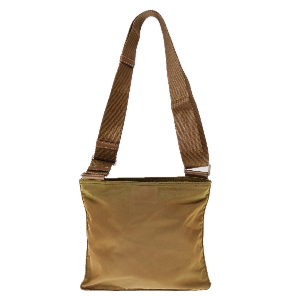 PRADA Shoulder Bag Nylon Brown 66123
