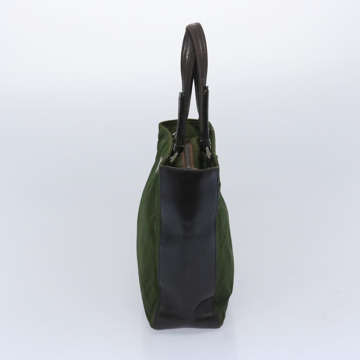PRADA Hand Bag Nylon Khaki 66132