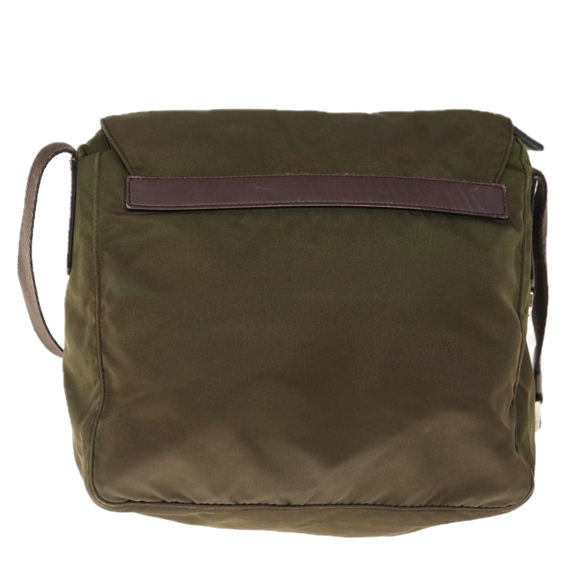 PRADA Shoulder Bag Nylon Khaki 66133