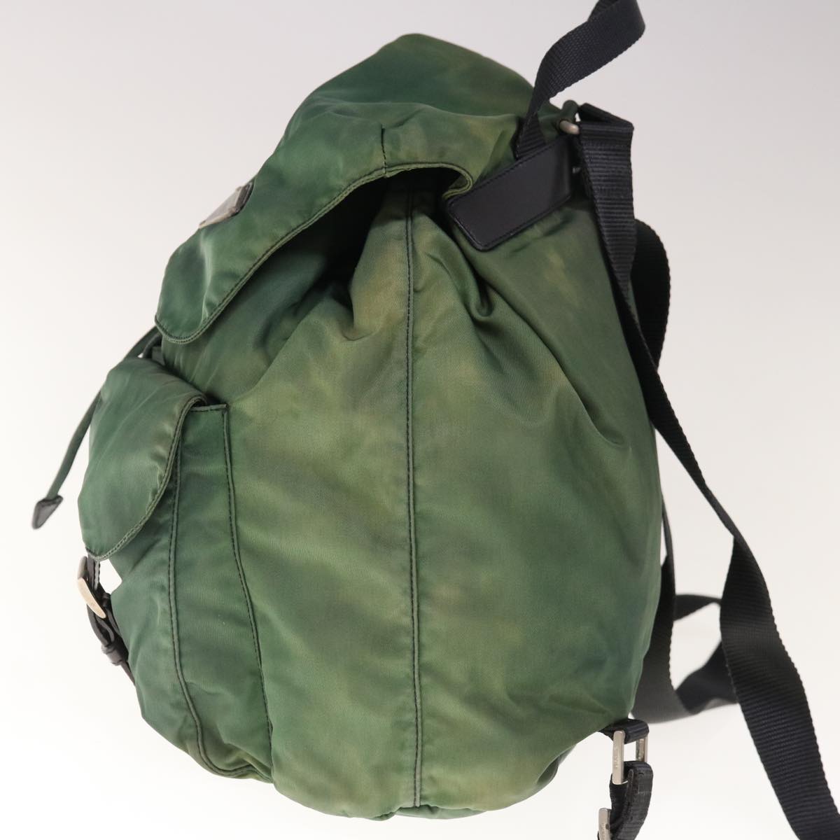 PRADA Backpack Nylon Green 66140
