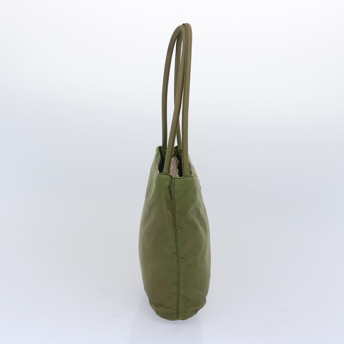 PRADA Hand Bag Nylon Khaki 66141