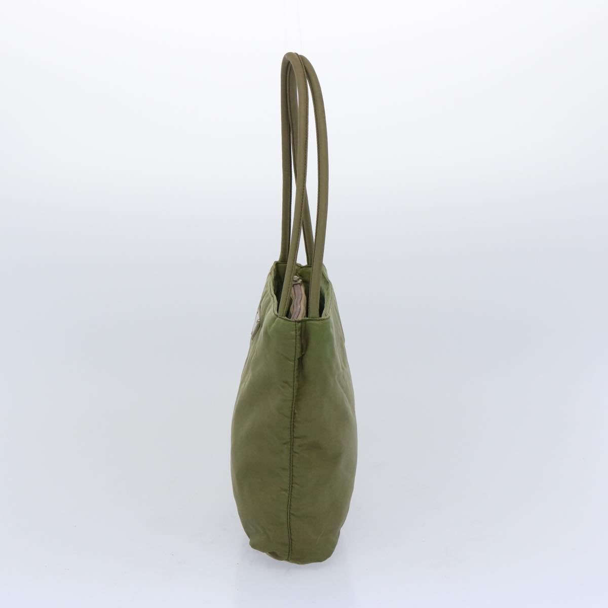 PRADA Hand Bag Nylon Khaki 66141