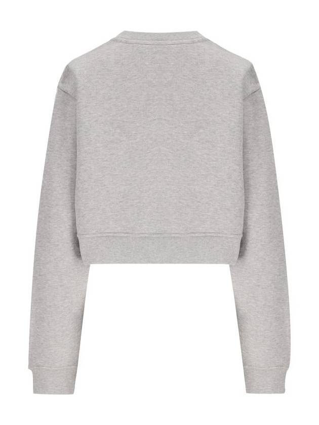 Fendi Crewneck Cropped Sweater Grey